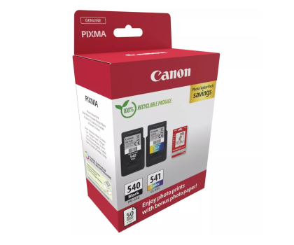 Tusz CANON Zestaw 2 tuszów PG-540 + CL-541 + papier foto 50 szt 5225B013